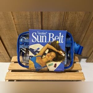 Vacation Sun Belt 4pc Tanning Beach Kit W/Festival Friendly Belt Bag New